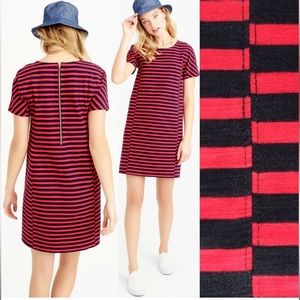 Jcrew T Shirt Striped Dress Sz M
